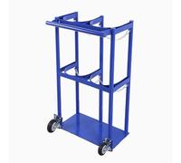 VAYEODEYU Oxygen Cylinder Rack, Oxygen Cylinder Rack Single/Dual Oxygen Tank Cart Medical, Rolling 2 Wheel Oxygen Tank Cylinder Cart Carrier, Gas Cylinder Storage Rack Vertical(L75cm(29 1/2"))