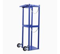 VAYEODEYU Oxygen Cylinder Rack, Oxygen Cylinder Rack Single/Dual Oxygen Tank Cart Medical, Rolling 2 Wheel Oxygen Tank Cylinder Cart Carrier, Gas Cylinder Storage Rack Vertical(L40cm(15 3/4"))