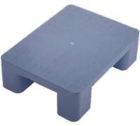 VAYEODEYU Plastic Pallet, Heavy Duty Plastic Pallet for Basement Storage Lightweight and Moisture Proof Floor Pallets Wear Resistant(Grey,60x40x12cm)