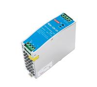 VAYEODEYU Rail Power Supply, Industrial DIN Rail Switching Power Supply 75W 120W 12V/24V/48V 100-240V AC/DC Single Output(Silver-75w)