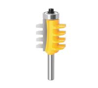 VAYEODEYU Rail Reversible Finger Joint Milling Cutter Carbide Cone Tenon Woodworking 6/6.35x34.9mm(6X34.9mm)