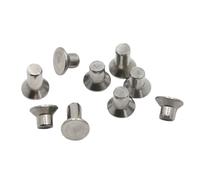 VAYEODEYU Rivets, Countersunk Head Solid Rivets 304 Stainless Steel M2-M6 GB869 Pack of 10-50pcs(30mm,M5 10pcs)