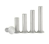 VAYEODEYU Rivets, GB869 Countersunk Head Aluminum Solid Rivets White M2-M8 4-40mm Pack Of 1200(6mm,M2 (400pcs))