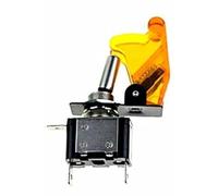 VAYEODEYU Transfer Switch, Rocker Switch DC 12V 20A Car Auto LED Multicolor Light Control On/Off with Cover(Yellow)