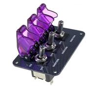 VAYEODEYU Transfer Switch, Toggle Switch DC12V-20A LED Indicator Carbon Fiber Surface Panel