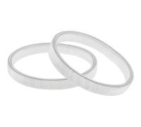 Vayfoni 1 Pair Shirt Sleeve Holders - Anti-Slip Metal Garter Armbands - Expandable Elastic Adjustable Sleeve Garters - Stretchy Shirt Garters for Men & Women - Clothing Keepers Silver