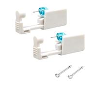 Vayfoni 2 Pack Disposable Nose Piercing Kit - Sterile Self Piercing Gun with Studs Portable Ear Piercing Kit - Safety Tool for First Time Use