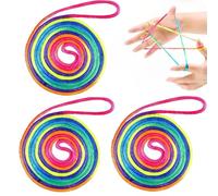 Vayfoni Cats Cradle String Set - 5PCS Rainbow Scoobies Strings Finger Game Toy - Classic Fumble Rope for Kids and Adults - Creative Cats Cradle String for Party Games and Skill Development