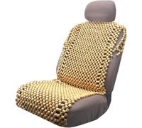 VaygWay Beaded Seat Cushion Car Driver Seat Cover with Durable & Double Strung Natural Wood Beads- Cooling Comfort Ventilated Massaging Support Cushion for Cars, Trucks & Office Chairs