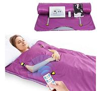 VAYOTOY Infrared Sauna Blanket, 2 Zones Sauna Blanket for Home Use, Portable Design for Relaxation and Higher Detoxification, Timer Control, 180 x 80 cm