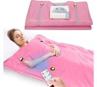 VAYOTOY Infrared Sauna Blanket, 2 Zones Sauna Blanket for Home Use, Portable Design for Relaxation and Higher Detoxification, Timer Control, 180 x 80 cm