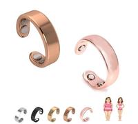 Vayro Ring Original Magnetic Wellness Ring, 2026 New Adjustable Size Rings for Men and Women, Long-Lasting Shine, No Fading (2PCS-D)
