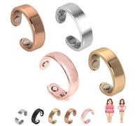 Vayro Ring Original Magnetic Wellness Ring, 2026 New Adjustable Size Rings for Men and Women, Long-Lasting Shine, No Fading (4PCS-A)
