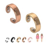 Vayro Ring Original Magnetic Wellness Ring, 2026 New Adjustable Size Rings for Men and Women, Long-Lasting Shine, No Fading (2PCS-A)