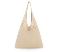 Vazcan® Women's Hippie Crochet Style Shoulder Bag - Large Summer Shopper for Beach or City - Women's Spring Summer Bags, Casual Lightweight 100% Cotton Bag