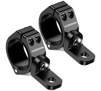 VAZESWIN 2 PCS Aluminium Alloy UTV Flag Mounts, Solid Heavy-Duty Thickened UTV Whip Light Mounts, 360° Rotating Adjustable Light Bar Mounting Brackets for 1.5" / 1.75" / 1.85" / 2" / 2.1" Roll Cages
