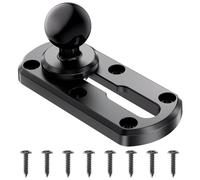 VAZESWIN 4" Tough-Track Mount with 1" Ball T-Bolt Track Base for Kayak Boat, Compatible with RAM Mounts B Size 1" Ball Double Socket Arm, for Cup Holder, Phone Holder, Action Camera Mount, 8 Screws