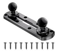 VAZESWIN 7" Track Mount with 2 PCS 1" Ball T-Bolt Base for Kayak Boat, Compatible with RAM Mounts B Size 1" Ball Double Socket Arm, for Cup Holder, Camera/Phone Mount, Fishing Rod Holder, 10 Screws