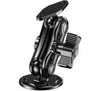 VAZESWIN Aluminum Alloy 1" Ball Mount with Industry Standard AMPS Hole Diamond Plate & Round Base, for Garmin GPS, Lowrance, Humminbird, Raymarine, Compatible with RAM Mounts GPS Mount Phone Holder