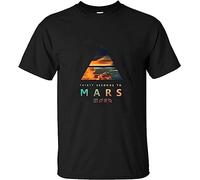 vazzic Men's 30 Seconds to Mars T-Shirt,Black Size L