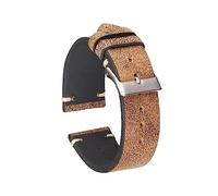 vazzic YingYou Handmade Vintage Leather Watchband Distressed Look Vegetable Tanned Leather Replacement Watch Strap 18mm 19mm 21mm 20mm 22mm (Color : 4, Size : 19mm)