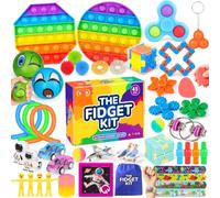 VB Fidget Toys for Kids Set - 45-Pcs Fidget Toys Pack for Pinata Stuffers, Classroom Prizes, Party Favours - Stress Relief Toy Multipack for Kids and Adults, School, Office, Travel