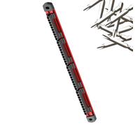 VB03811 Magnetic Bit Storage- 40-Slot Screwdriver Bits Storage Wall Mount | Magnetic Socket Organizer Power Tool Attachment Positioning Station for Carpenters Woodworking Garage Toolhouse