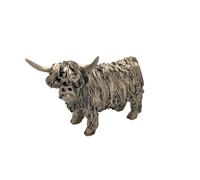 VB076 Resin Sculpture Highland Cow Standing Junior 10x14cm /4"x5"