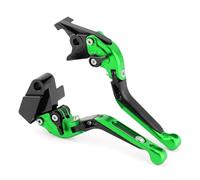 Vbbrswaad for Kawasaki for Z800 E for Z750 Moto Adjustable Folding Extendable Brake & Clutch Lever Motorcycle Hand Controls Leviers Accessories Motorcycle Brake Lever(Green)