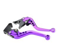 Vbbrswaad for Kawasaki for Z900 for Z650 for Ninja 650R ER 6F for VERSYS 650 Cc 2017-2021 Aluminum Adjustable Racing Motorcycle Brake Clutch Lever Motorcycle Brake Lever(Purple Short)
