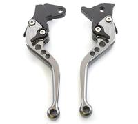 Vbbrswaad for Royal for Super for Meteor 650 Motorcycle Aluminum Adjustable Brake Clutch Levers Lever Handle Accessories Motorcycle Brake Lever(177mm Gray)