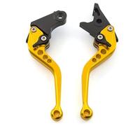Vbbrswaad for Royal for Super for Meteor 650 Motorcycle Aluminum Adjustable Brake Clutch Levers Lever Handle Accessories Motorcycle Brake Lever(147mm Gold)