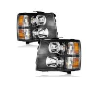 Vbbrswaad Front Headlight For Chevrolet For Silverado 2007 2008 2009 2010 2011 2012 2013 Without Lamp 1 Pair 2X Headlight Head Light