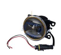Vbbrswaadtp Car Front Foglight For Peugeot For Rifter 1.2 PureTech 110 2018 2019 2020 2021 2 X 30W Car LED Lens Fog Light Angel Eye DRL Daytime Running Lamp H11(With Angel Eye)