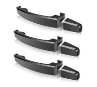 Vbbrswaadtp Car Outer Door Handle for Chevrolet Aveo Saturn Vue for Holden Captiva Exterior Car Chrome Black Outer Door Handle(3 Black No Keyhole)