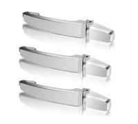 Vbbrswaadtp Car Outer Door Handle for Chevrolet Aveo Saturn Vue for Holden Captiva Exterior Car Chrome Black Outer Door Handle(3 Sliver No Keyhole)