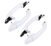 Vbbrswaadtp Car Outer Door Handle for Chevrolet for Silverado for GMC for Sierra 14-18 Set of 4 White Door Handles 22929464 22923605 13583894 13534897