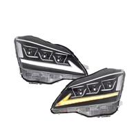 Vbbrswaadtp Front Bumper Headlight For Toyota For Crown 2003-2009 12th Car LED Headlights Assembly With Red Demon Eyes