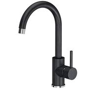 VBChome Sink Mixer Tap Black 360° Rotatable Granite Speckled Tap Kitchen Tap Single Lever Sink Mixer Tap Basin Mixer Tap for Kitchen & Bathroom