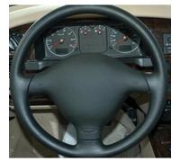 VBCXGV Black Leather Car Steering Wheel Cover, For Seat Leon MK1 (1M) 1998-2005, For Skoda Fabia RS 2003 Fabia 1 (6Y) 2004-2005