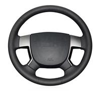 VBCXGV Black leather Hand sewing Car Steering Wheel Covers Interior Accessories, For Geely EMGRAND EC718 EC715 EC7