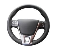 VBCXGV Black Leather Hand-Stitched Car Steering Wheel Cover, For Volvo V40 XC60 S60 LV60 S80L