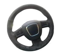 VBCXGV Black Suede Car Steering Wheel Cover, For Audi A6 C6 A8 D3 Q5 8R Q7 A4 B8 Avant A5 8T 4L S3 S4 S5 S6 A3 8P Sportback
