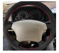 VBCXGV Black Suede Car Steering Wheel Cover, For Toyota Land Cruiser Prado 120 2004-2009 Tacoma 2005-2011 4Runner 2003-2009