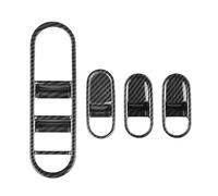 VBCXGV Car Carbon Black Window Glass Lift Button Switch Cover Trim Panel, For Hyundai Aini Krypton 5 IONIQ 2022+