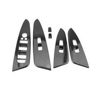 VBCXGV Car Glass Switch Panel Sticker Inner Trim Strip Window Lift Switch Cover Carbon Black, For Kia Sportage NQ5