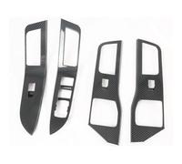 VBCXGV Car Inner Door Window Lift Switch Button Panel Cover Trim Carbon Black Interior, For Ford Explorer 2020-2023 2024
