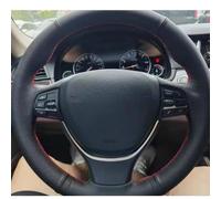 VBCXGV Car Steering Wheel Cover Accessories Hand Sewing Black Leather, For 6 Series 640i 650i F12 F13 F06