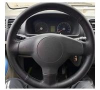 VBCXGV Car Steering Wheel Cover Accessories Hand Sewing Black Leather, For Suzuki SX4 Alto Old Swift, For Opel Agila