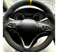 VBCXGV Car Steering Wheel Cover Accessories Hand Sewing Black Suede, For Buick GL8 Excelle Regal LaCrosse Envision S GL6